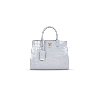 BURBERRY CROCODILE EMBOSSED CALFSKIN MINI FRANCES TOTE 80582840 (27*20*11cm)
